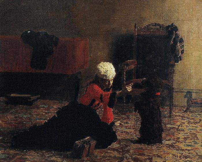 Thomas Eakins Elizabeth Crowell with a Dog china oil painting image